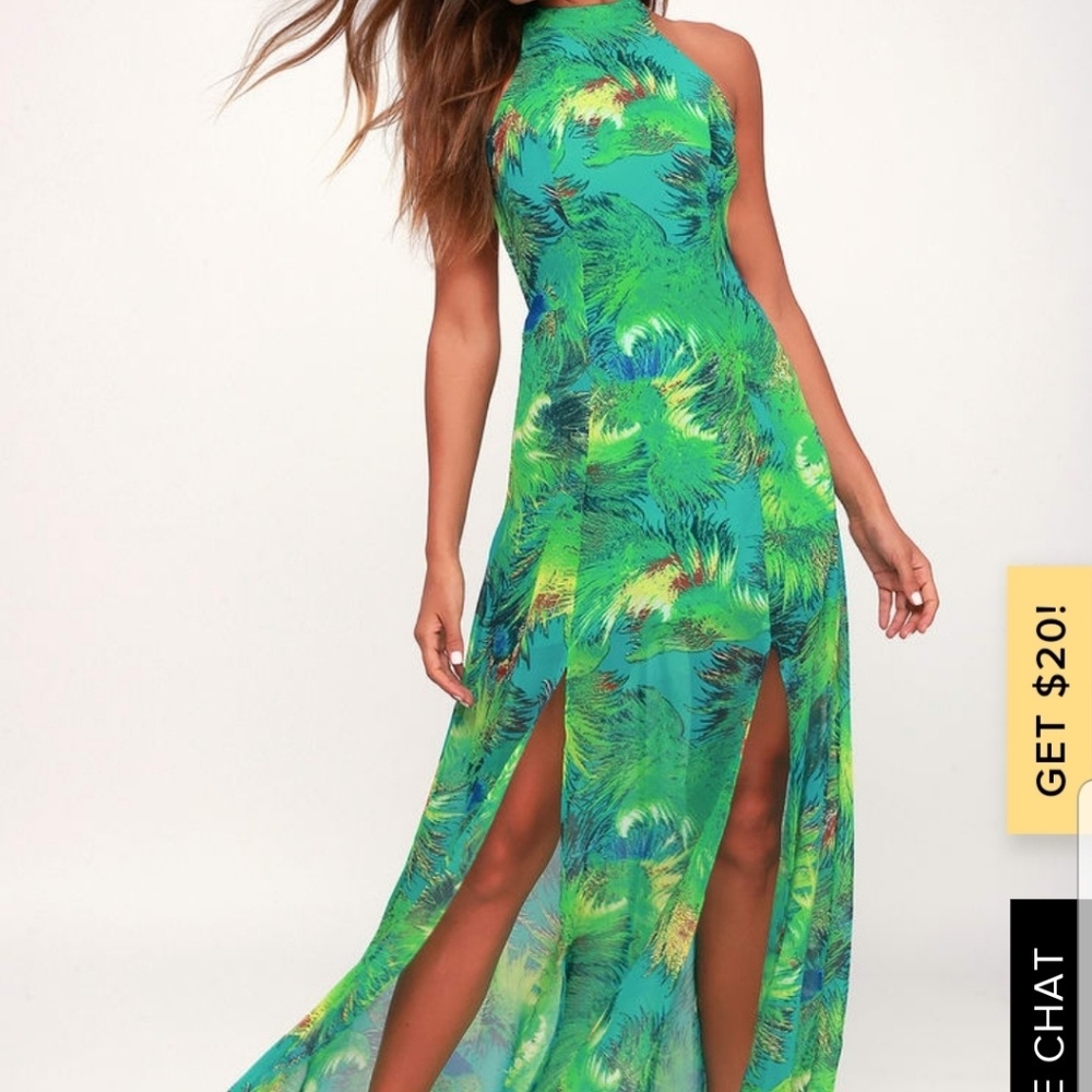 Tropical maxi dress